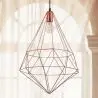 Buy Diamond Retro Style Pendant Lamp Gold 59910 - prices